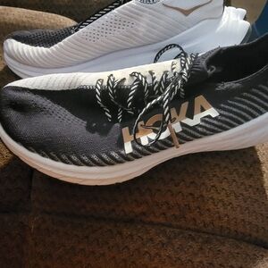 Hoka Carbon X3 Women's Black and White Athletic Shoes